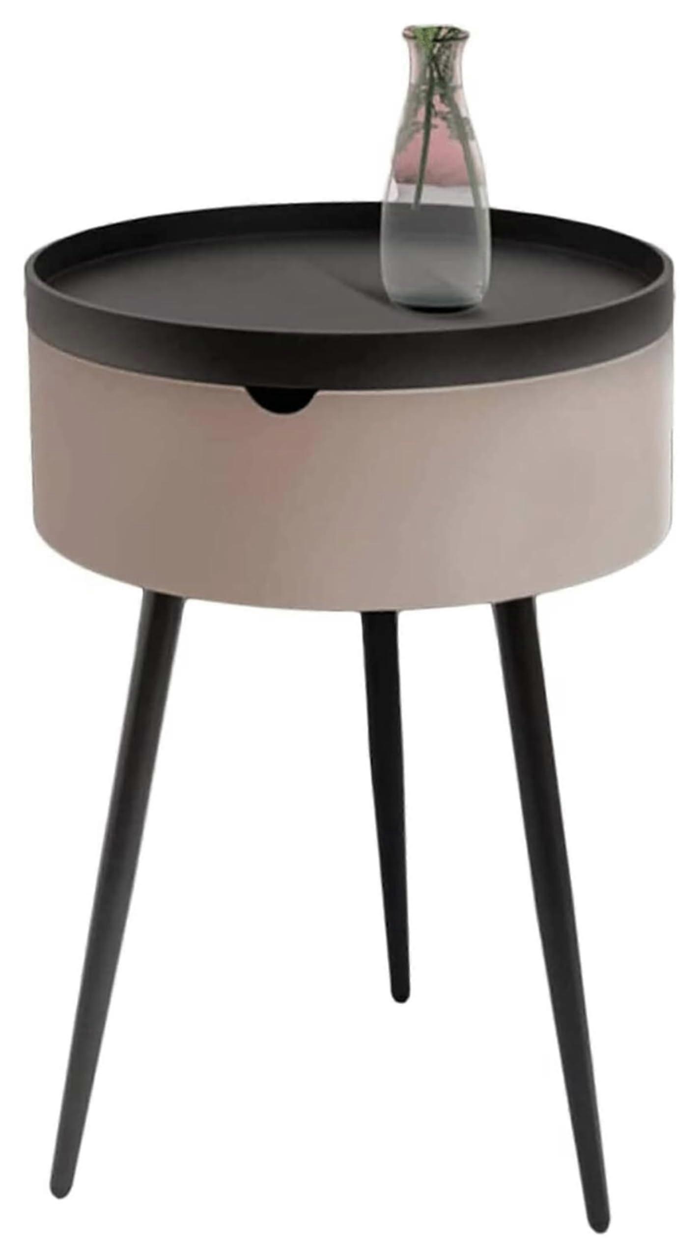 Modern Nightstand with Drawers, Nordic Style Bedside Table with Spacious Storage for Bedroom