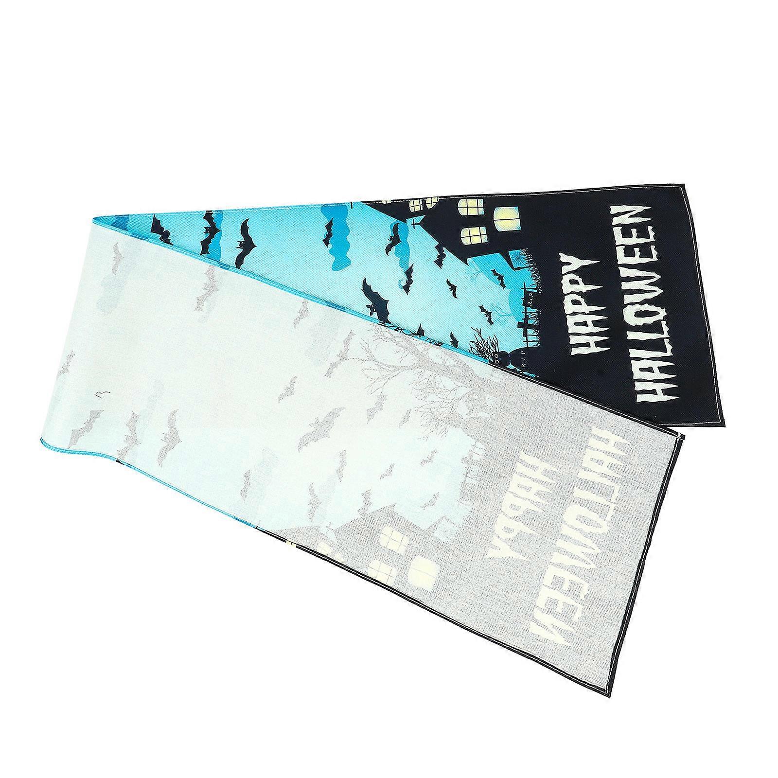 Chic Halloween Table Runner 4Pcs Rectangular Table Cloth For Dining Table Modern Style Decorative Decor