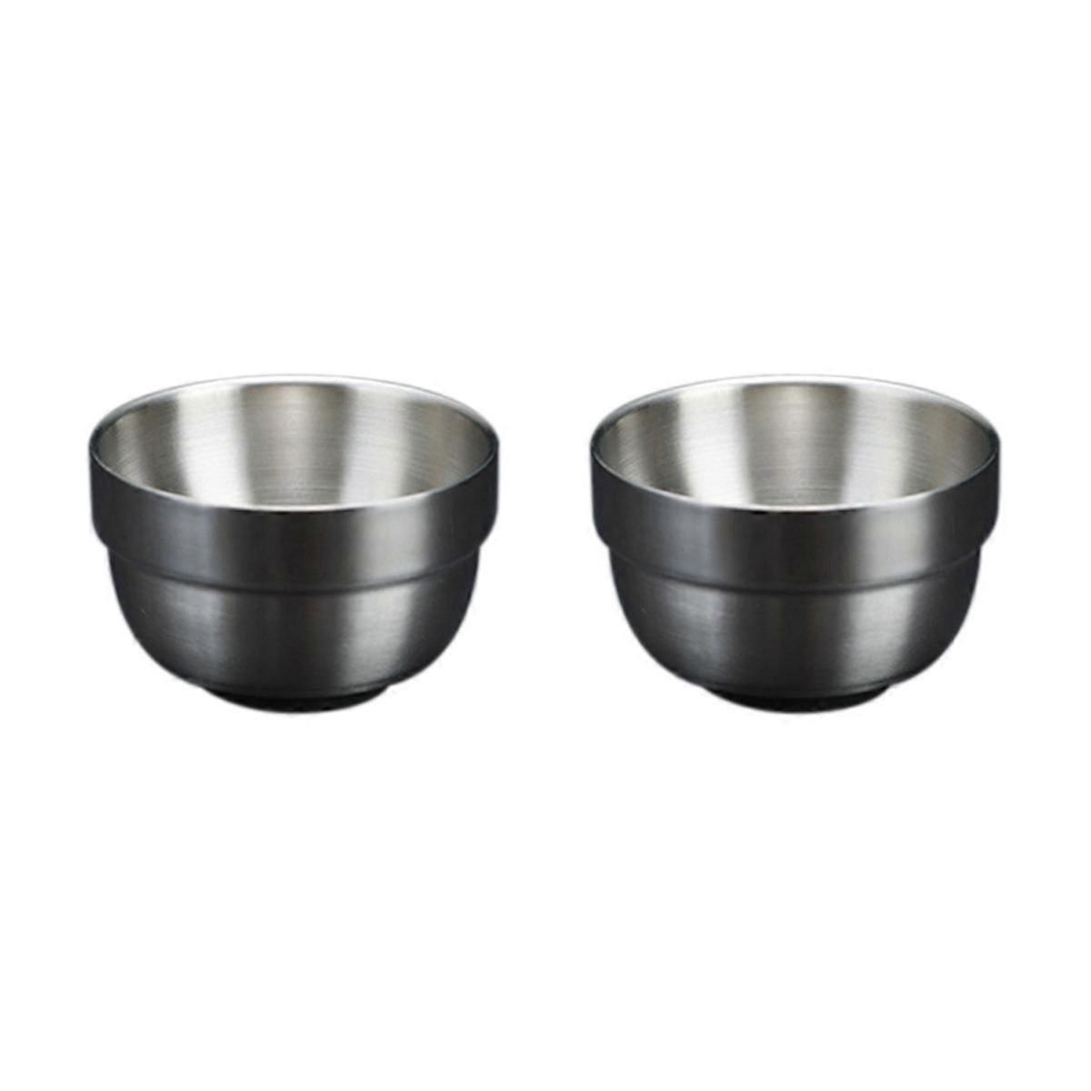 80ml Stainless Steel Sake Cup Double Layer Mini White Wine Cup,B