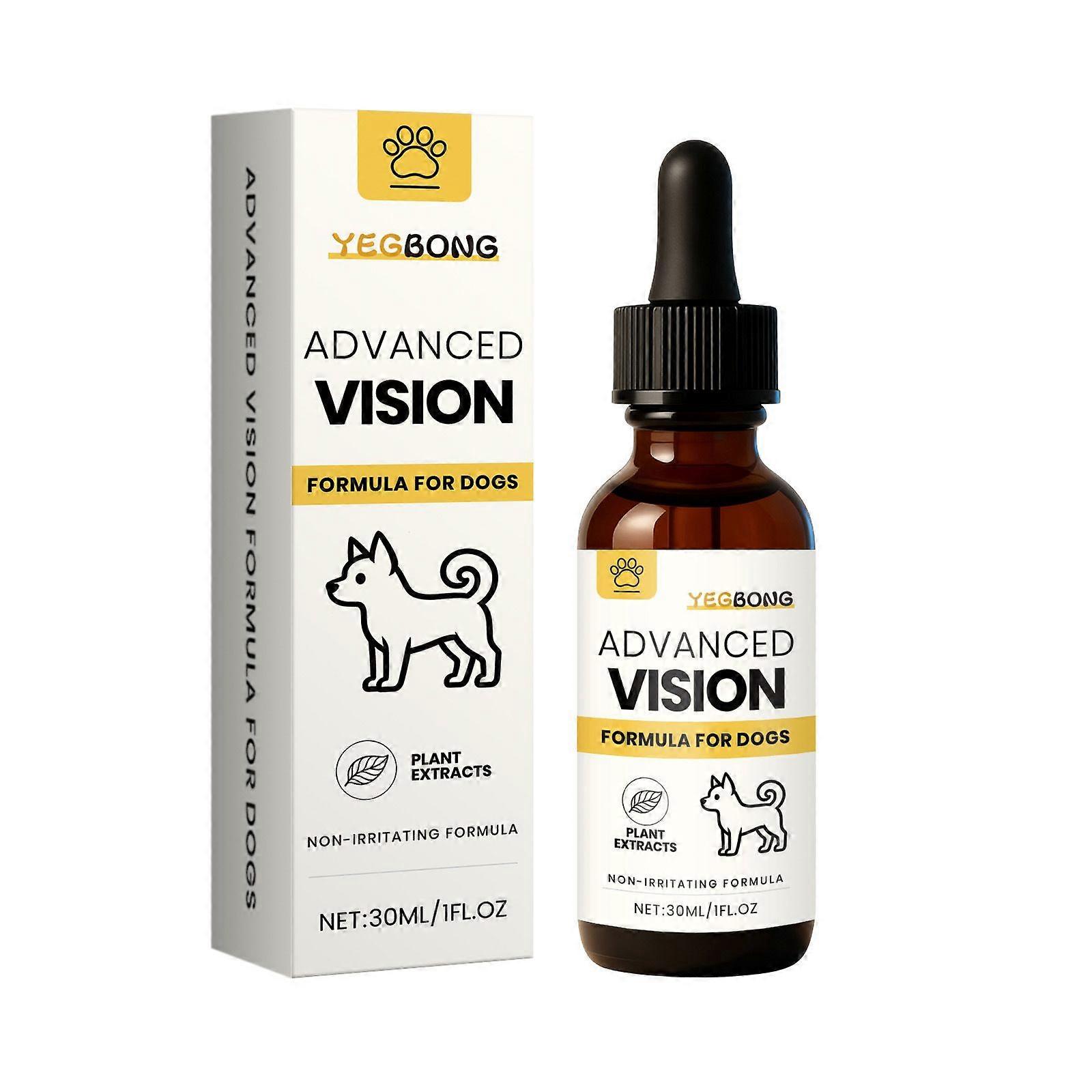Advanced Vision Formula for Dogs, Dog Vision Drops, Supports Vision and Reduces Cloudiness, 30ml