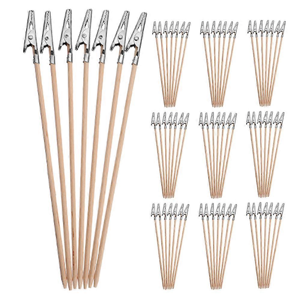 Clips Bamboo Stick Clips for Poster Display 400Pcs