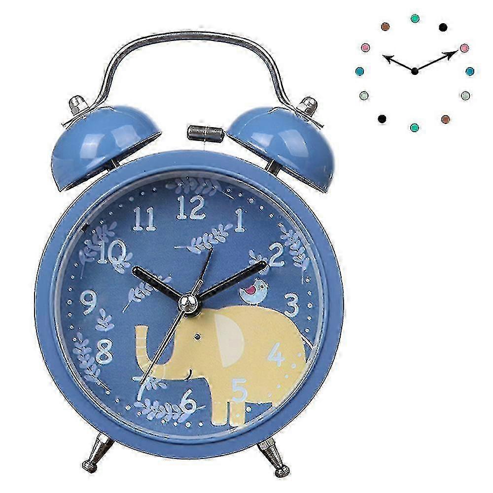 Homea Non Ticking Dual Clock With Backlight Function