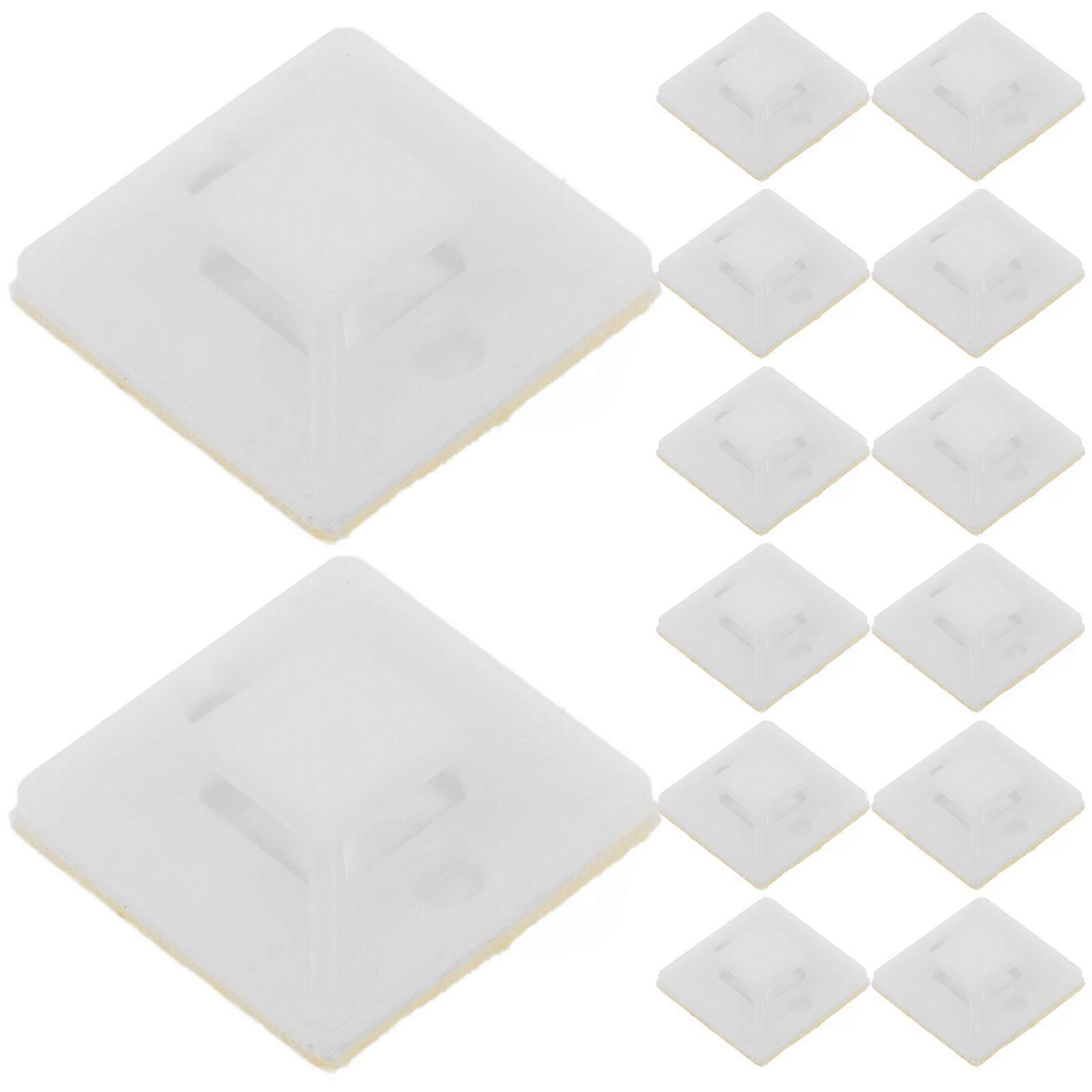 500pcs Adhesive Clips for Wall Cord Wire Organizer Cable Tie Holder with Adhesive Mounting Base