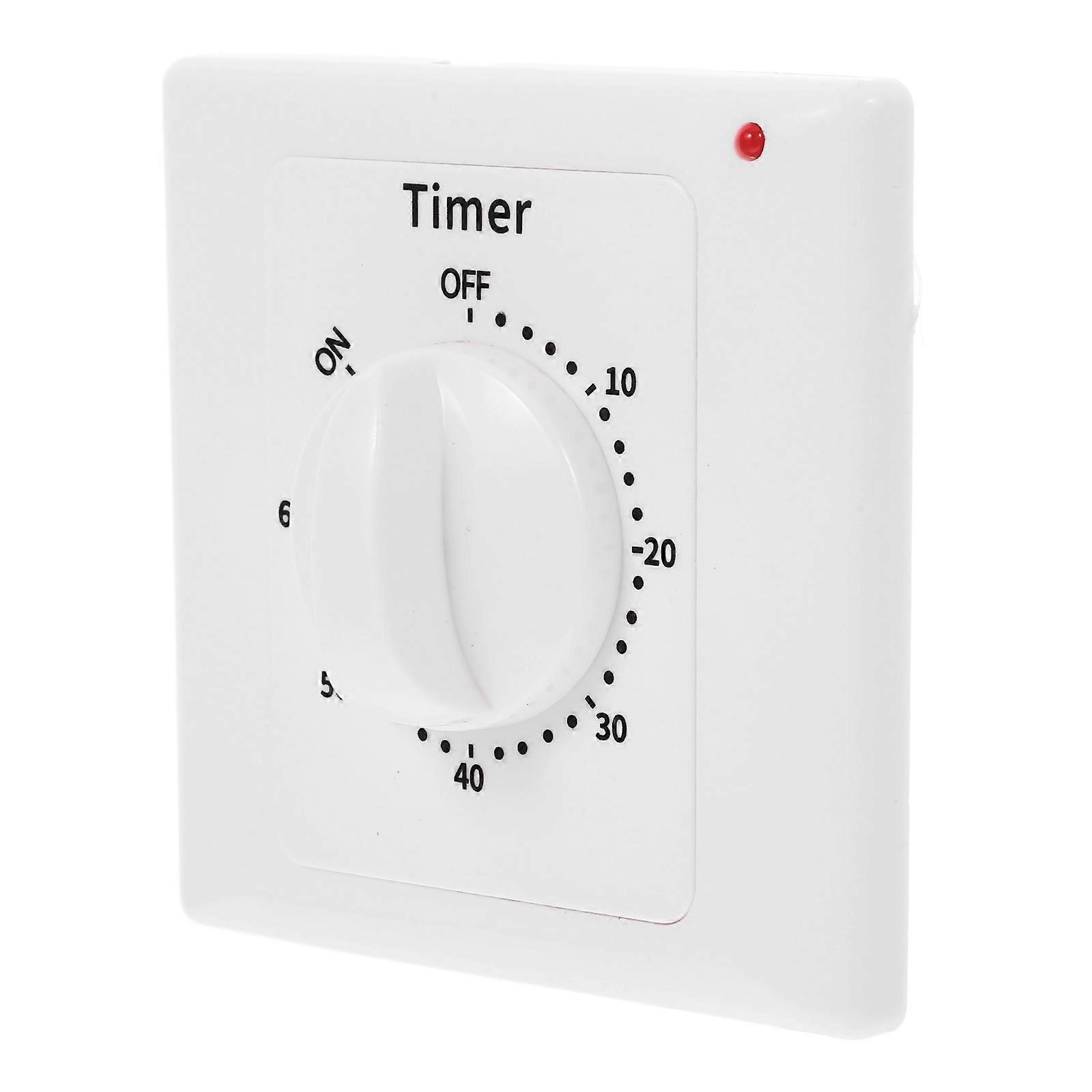 Time Control Switch For Electrical Appliances Indoor Use Accurate Time Control White 1Set Multiple Time Settings