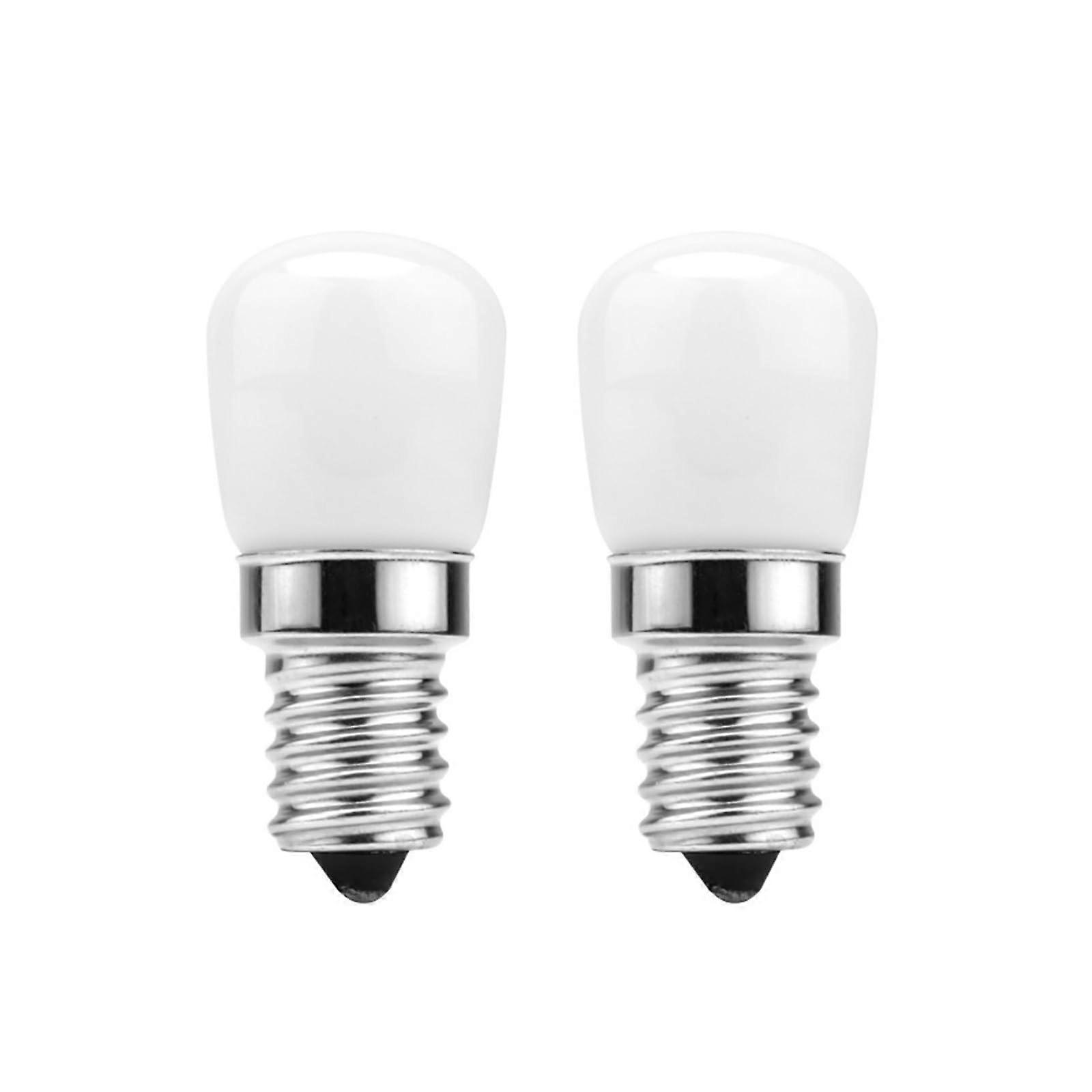2pcs Mini Fridge LED Bulb E14 220V 3W Cold White Energy Saving Refrigerator Light Replacement