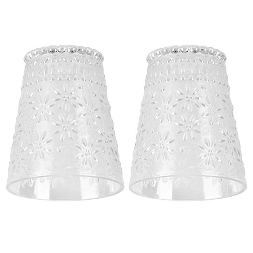 Glass Cup Embossed Coffee Cup for Home Use 2Pcs Transparent Design