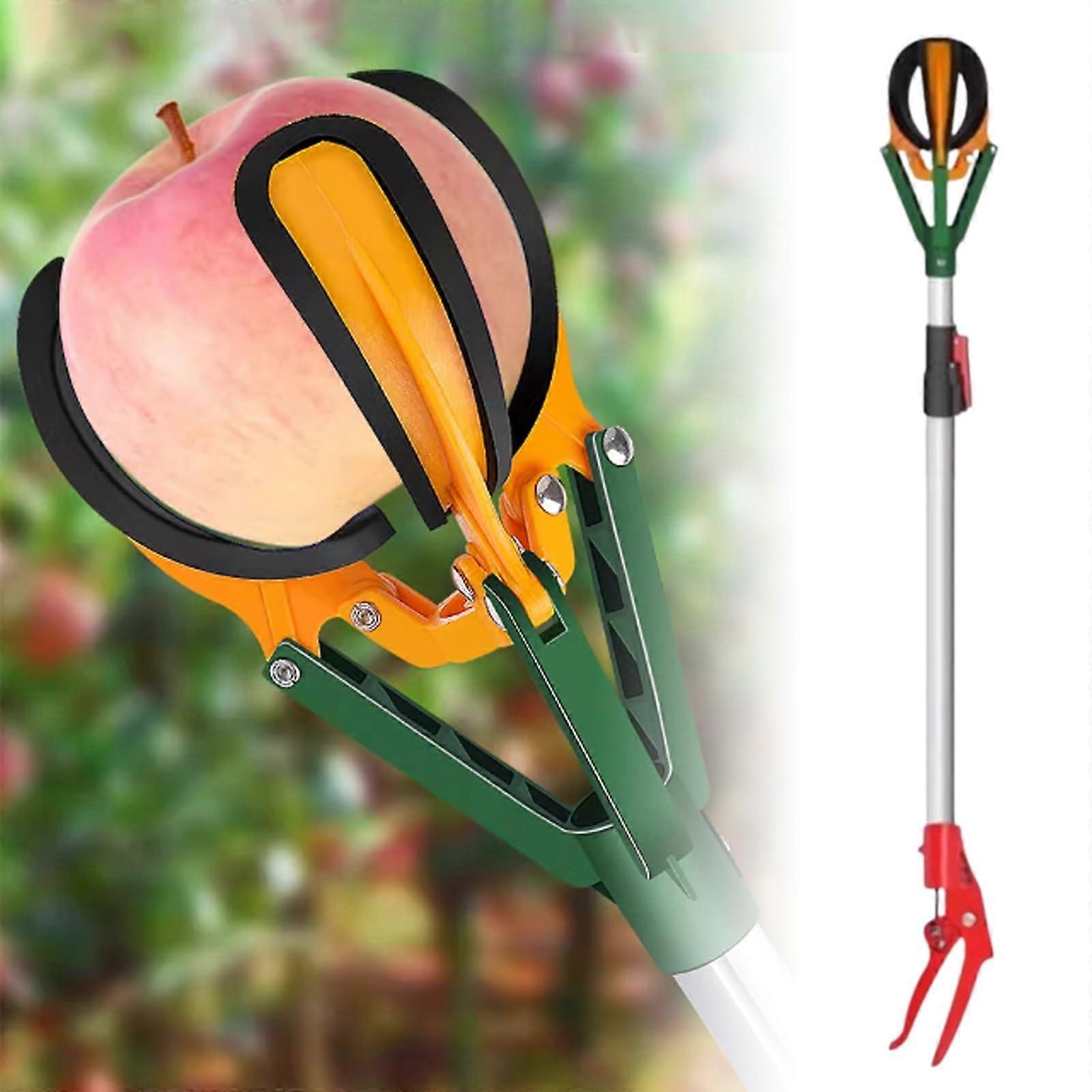 Adjustable Fruit Picker Pole for Trees with Secure ThreeClaw Grip and AntiSlip Handle 3959in