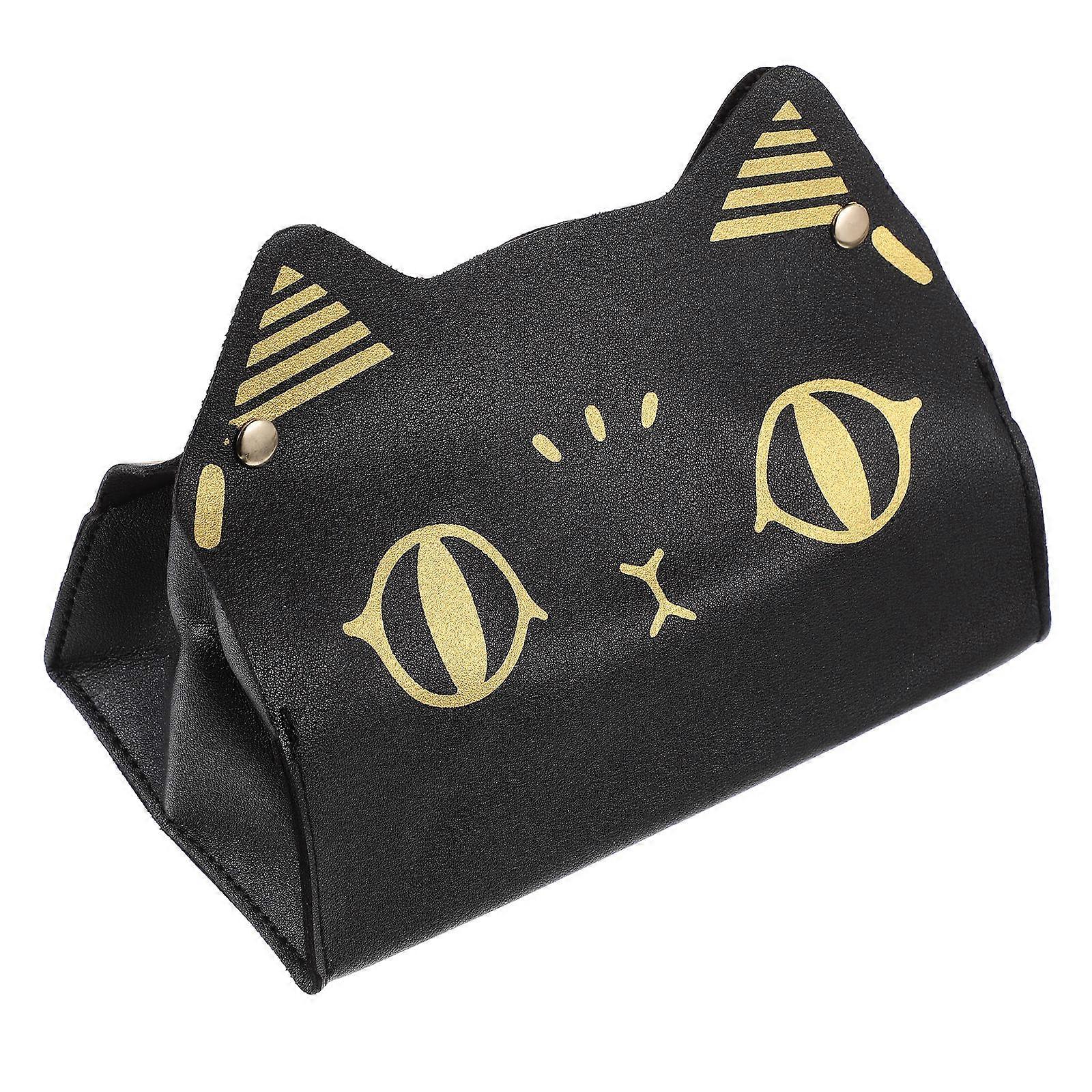 Tissue Box with Cat Ear Pattern for Storage Use Napkin Dispenser