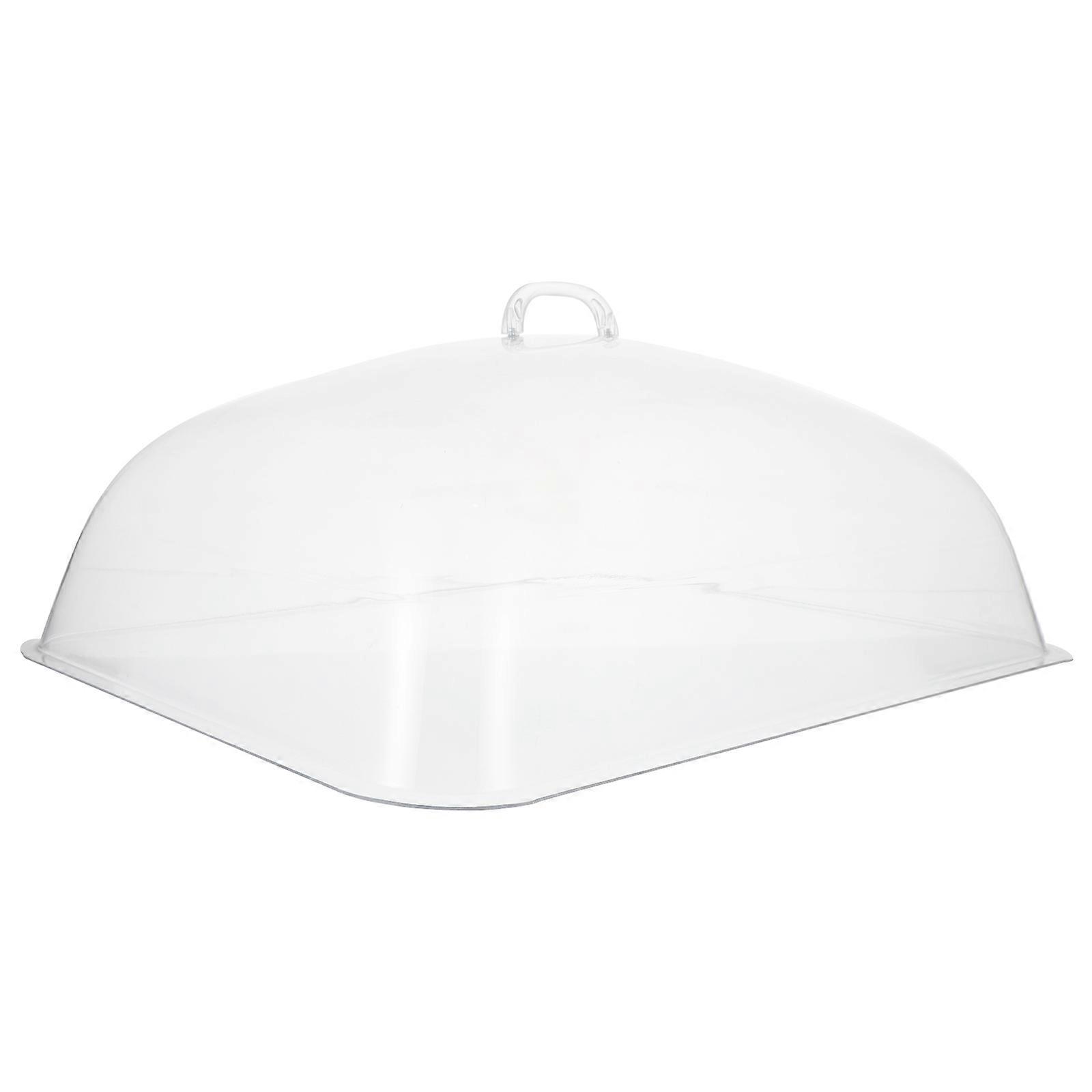 Rectangle Cupcake Cover Snack Food Protective Cover Practical Design For Kitchen Use Transparent 1Pack