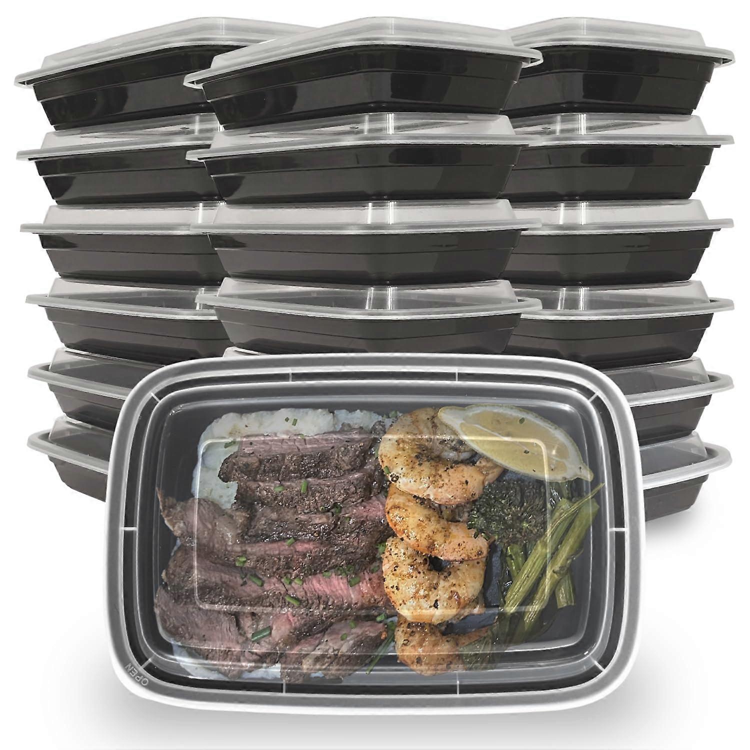 150 Pack 16oz Meal Prep Containers BPA  Leakproof Stackable Food Storage with Lids Microwave Safe