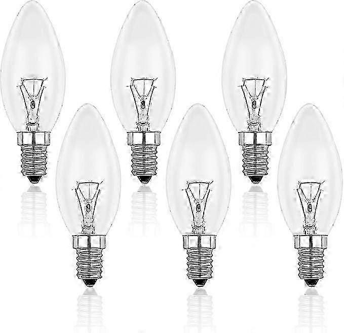 E14 40W Clear Candle Light Bulb, Dimmable Incandescent Bulb, Pack 2025
