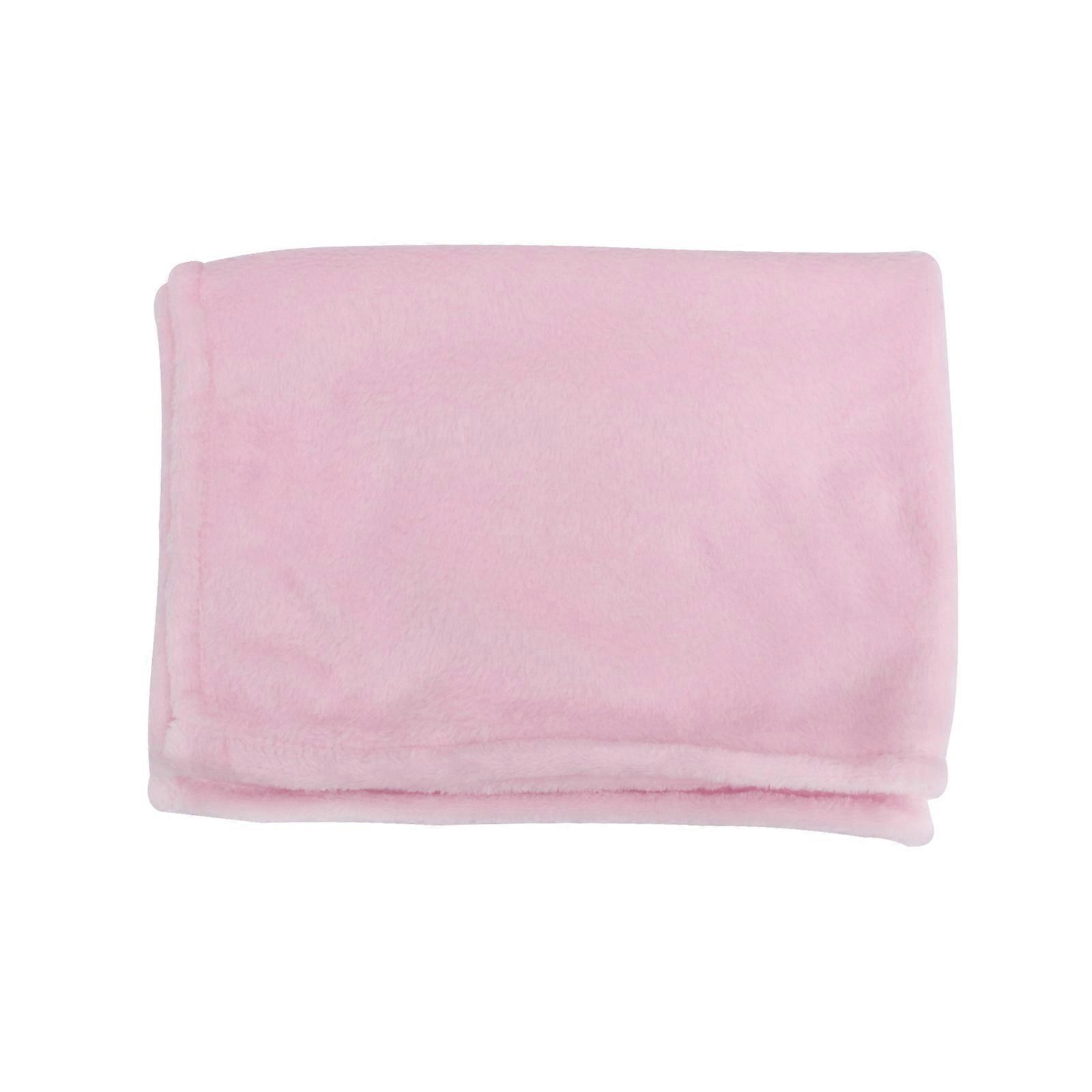 Flannel Pet Bedding Warm Blanket for Warming Use Pink Design
