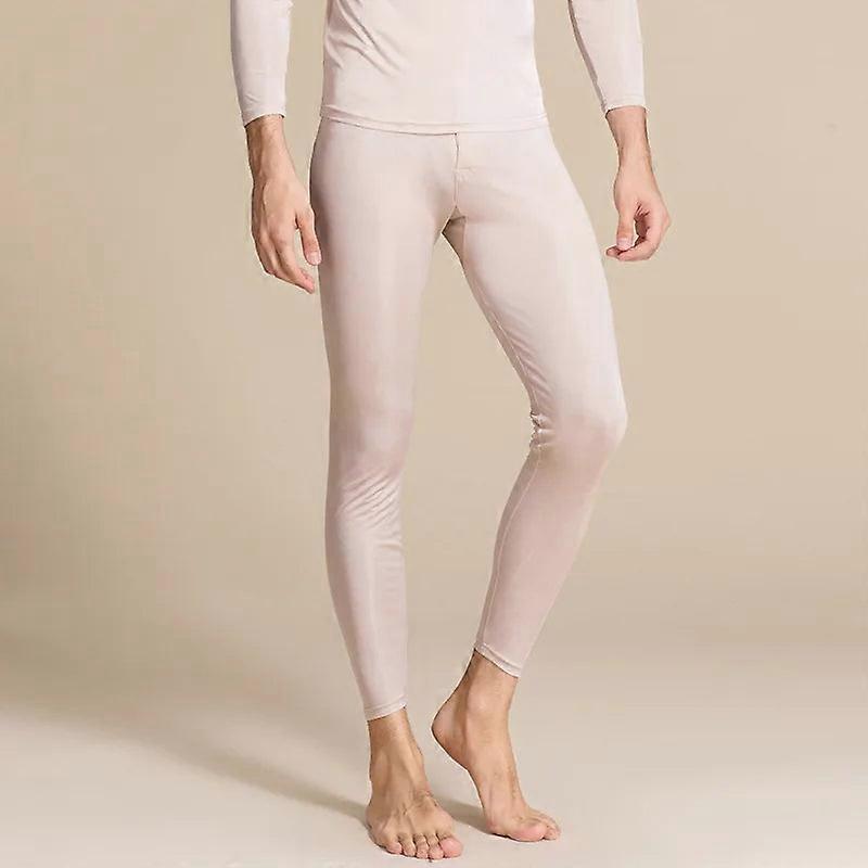 Men's 100% Silk Long Johns Thermal Underwear For Fall/winter