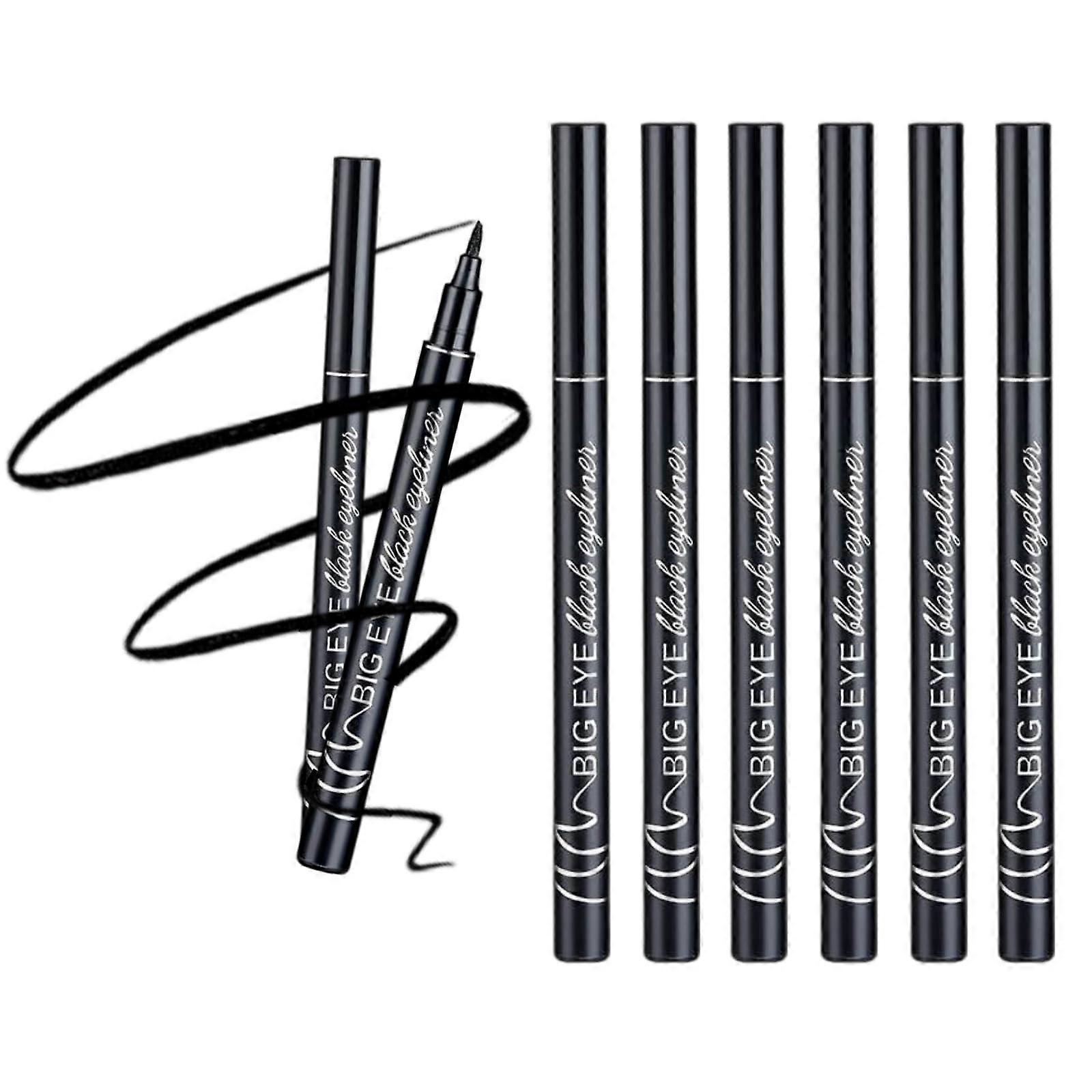 Waterproof Liquid Eyeliner Pen Black, Smudge Proof Vegan Formula, Precise Tip LongLasting