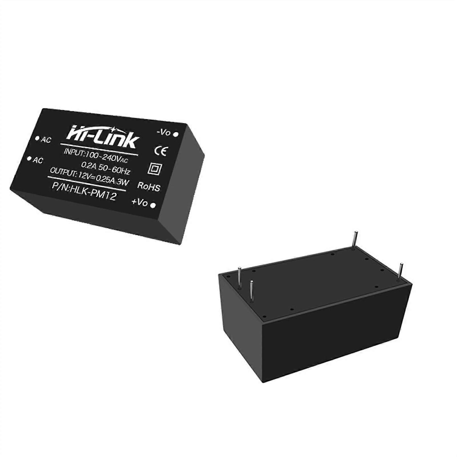 20pcs HLKPM12 3W 12V 250mA AC DC Power Supply Module for Smart Home  Efficiency