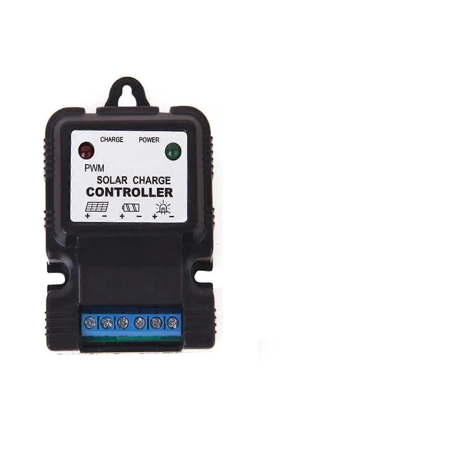 Solar Charge Controller 12V 10A Smart PWM 3Stage Battery Charger with Auto Voltage Detection