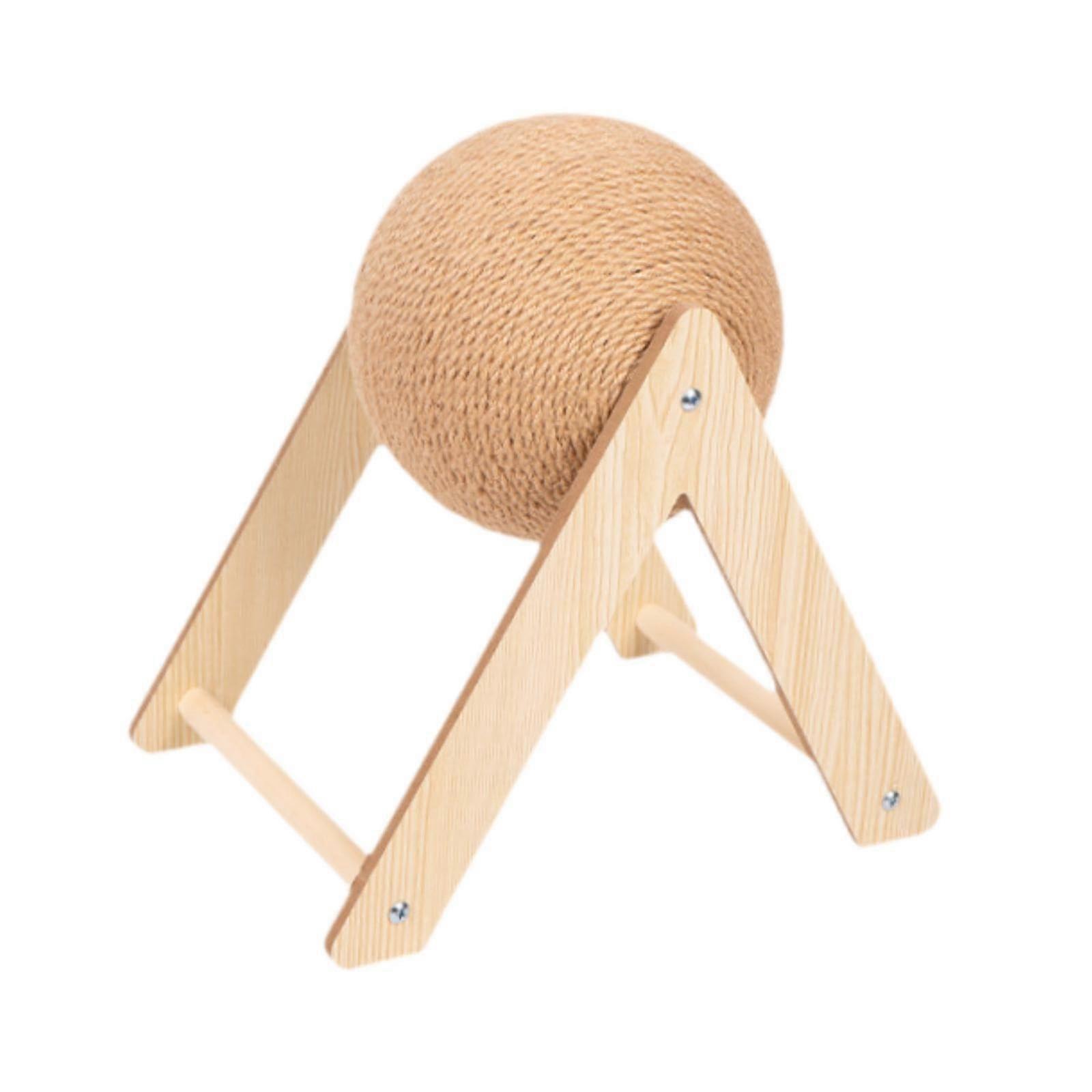 Cat Scratcher with Interactive Rope Ball for Indoor Cats, Durable Hemp Rope, SpaceSaving Design