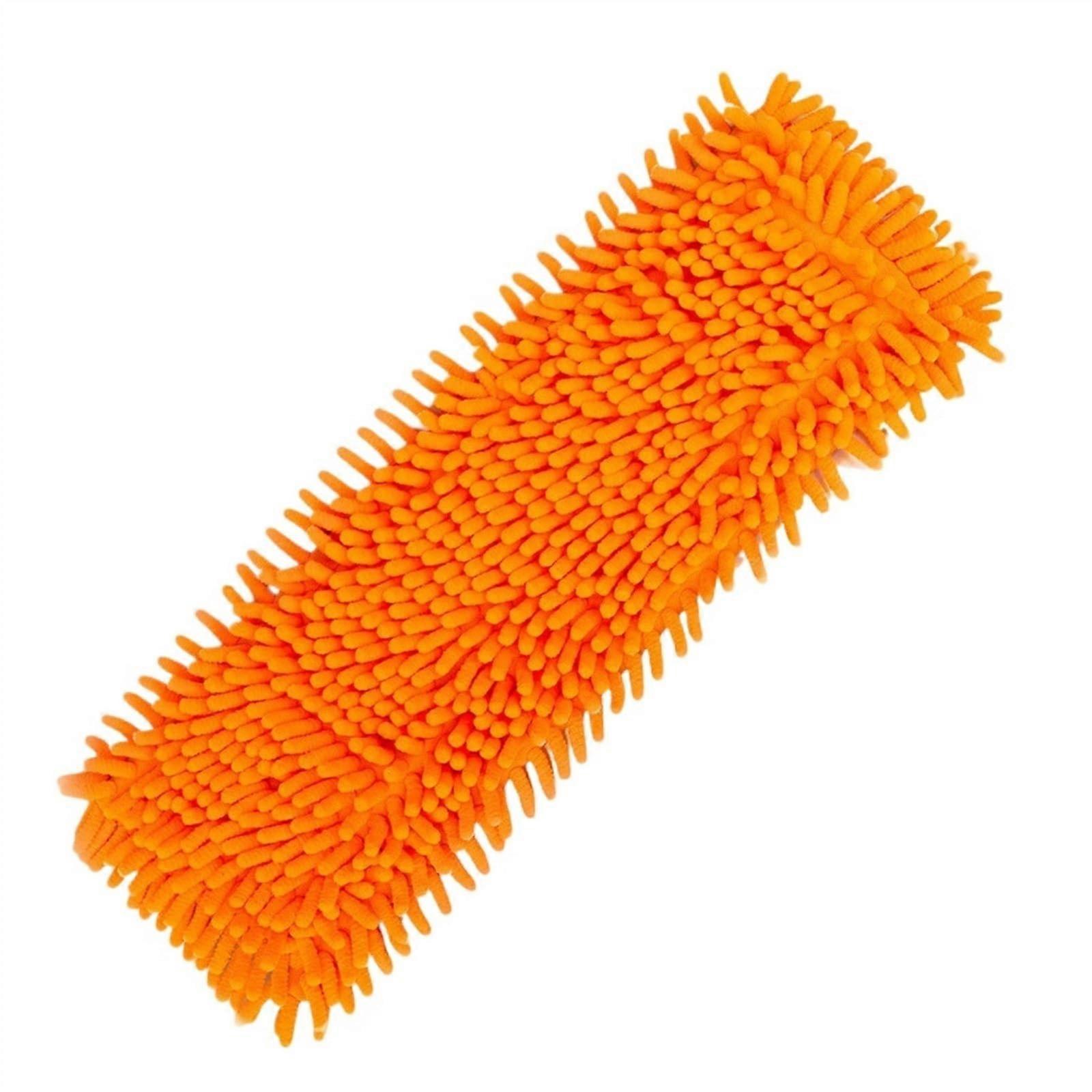 Microfiber Mop Head Replacement Pads Washable for Kitchen and Bathroom Cleaning Orange