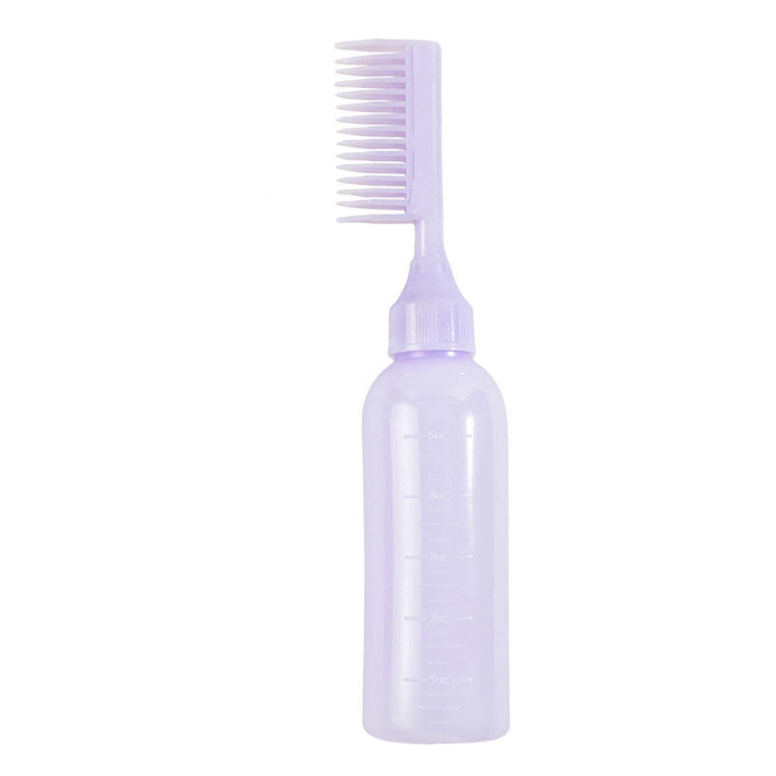 Root Comb Applicator Bottle for Precise Root Coloring and Mess Hair Dye Application