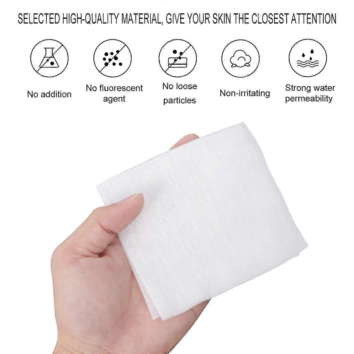 Face Cleaner Pads Non Woven Material for Makeup Removal 600Pcs White