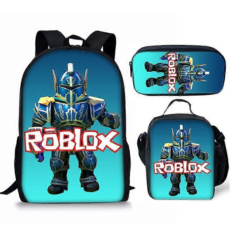 Virtual World Printed Backpack Rob Lois Schoolbag Pencil Case Combination Set For Primary School Students