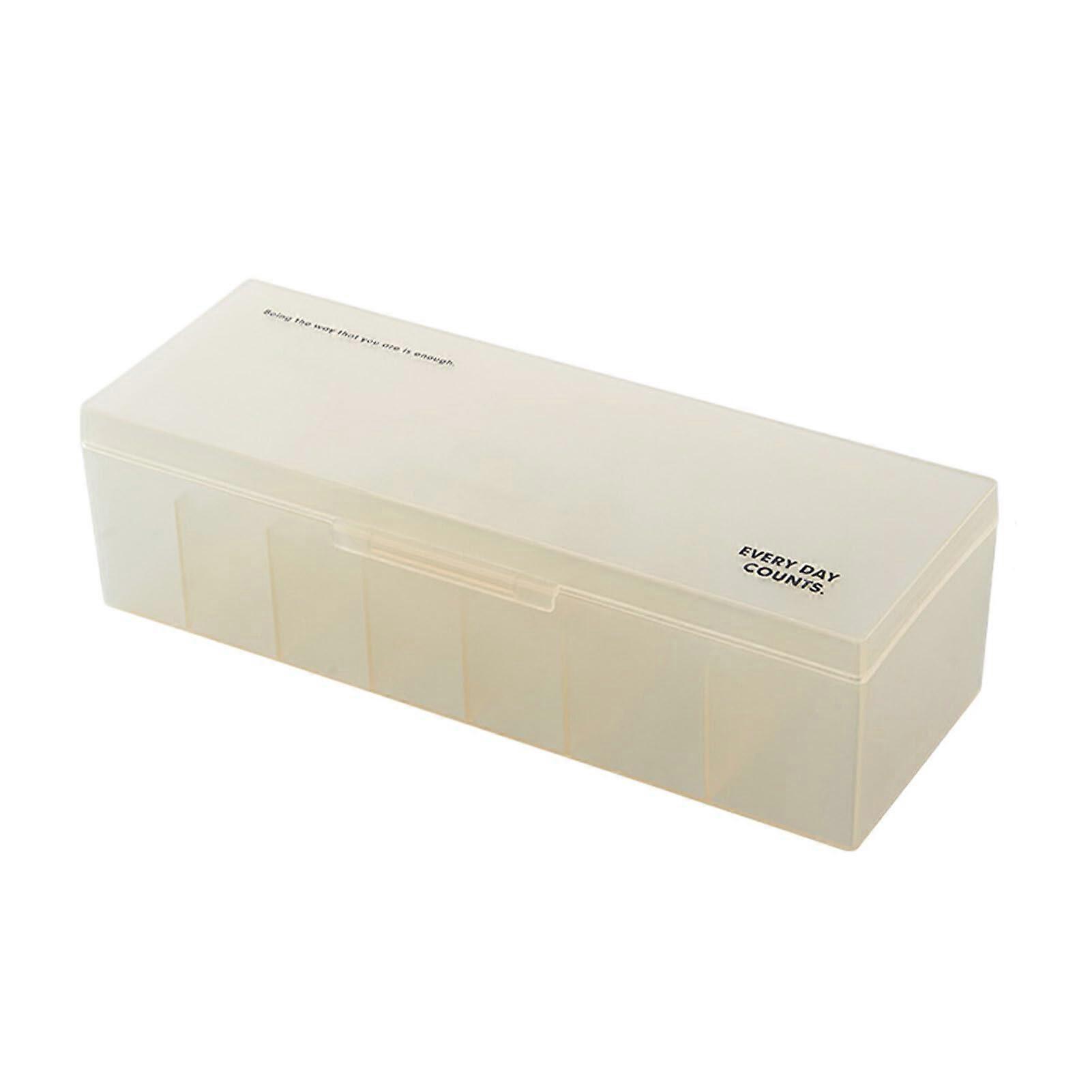 Cable Management Box Dustproof ABS Cord Organizer with Visible Interior and Quick Access Buckle, Yellow