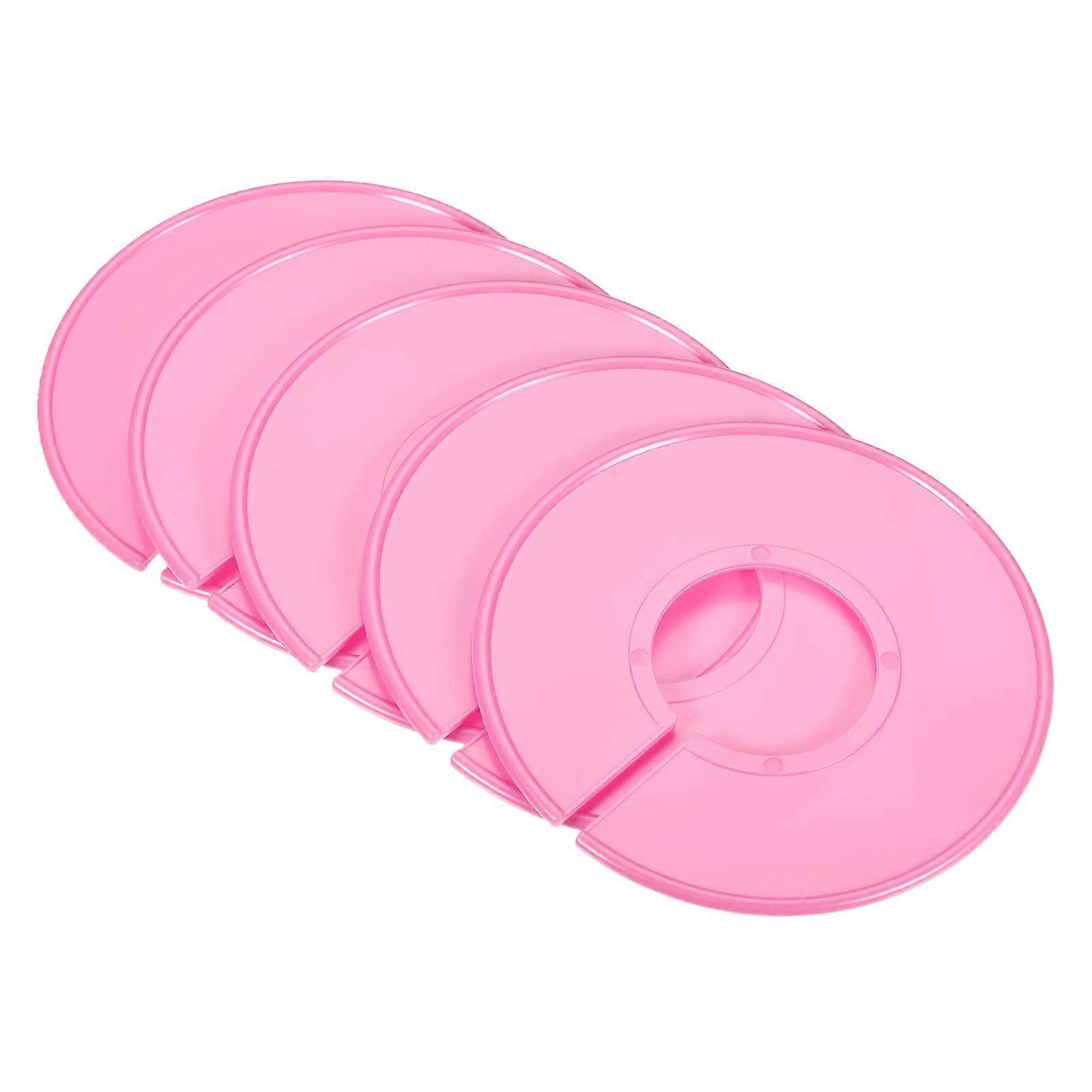 Clothing Rack Dividers 20 Pack Pink Blank Round Size Separators with  Label Surface