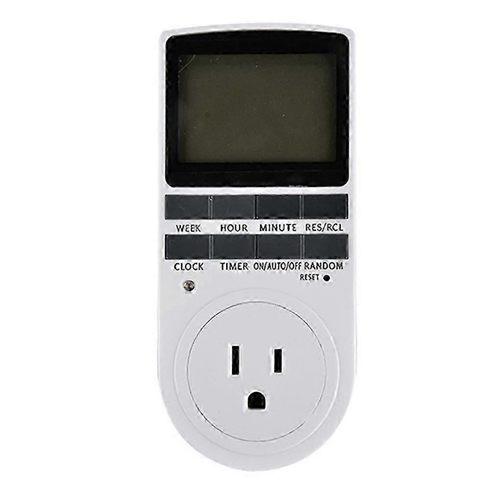 Intelligent Digital Temperature Controller US Switch Socket 120V 60Hz LCD Display Indoor Timing Power Switch