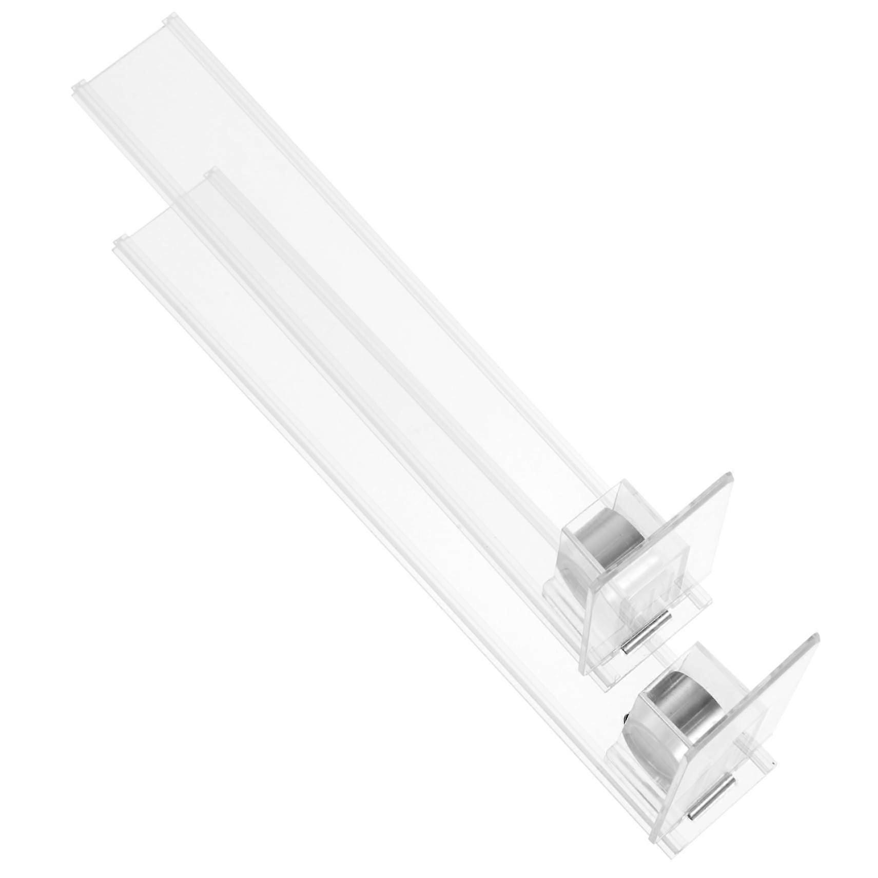 2pcs Transparent Automatic Push Cigarette Display Rack for Supermarket and Retail Organization