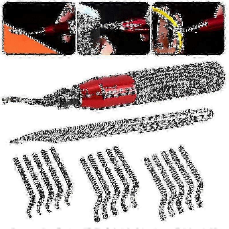 Deburring Tool Set Metal Cutter Kit for Wood Plastic Aluminum Deburring