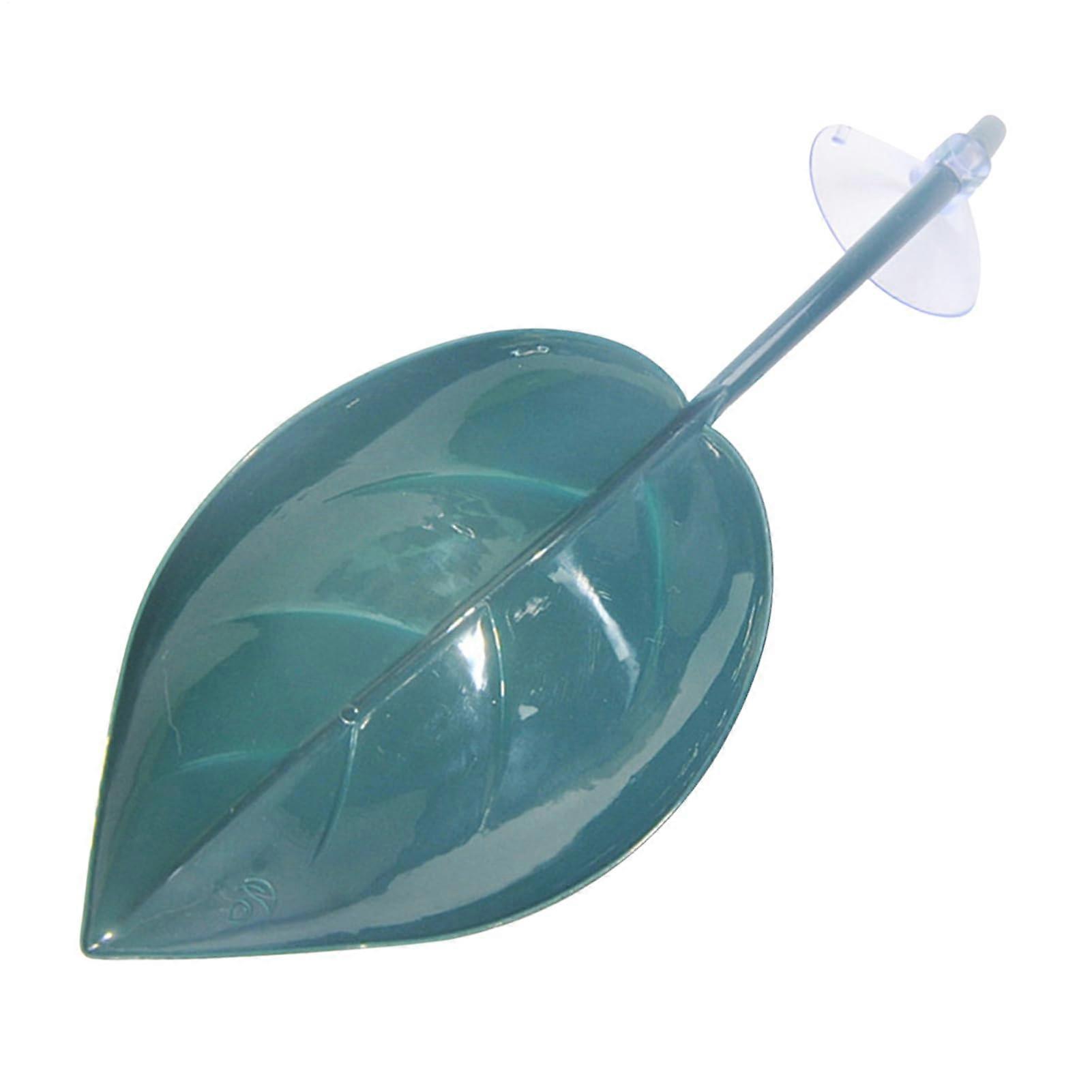 Reptile Basking Platform Leaf Shape with Suction Cups for Turtle Frog Terrarium Habitat Decor