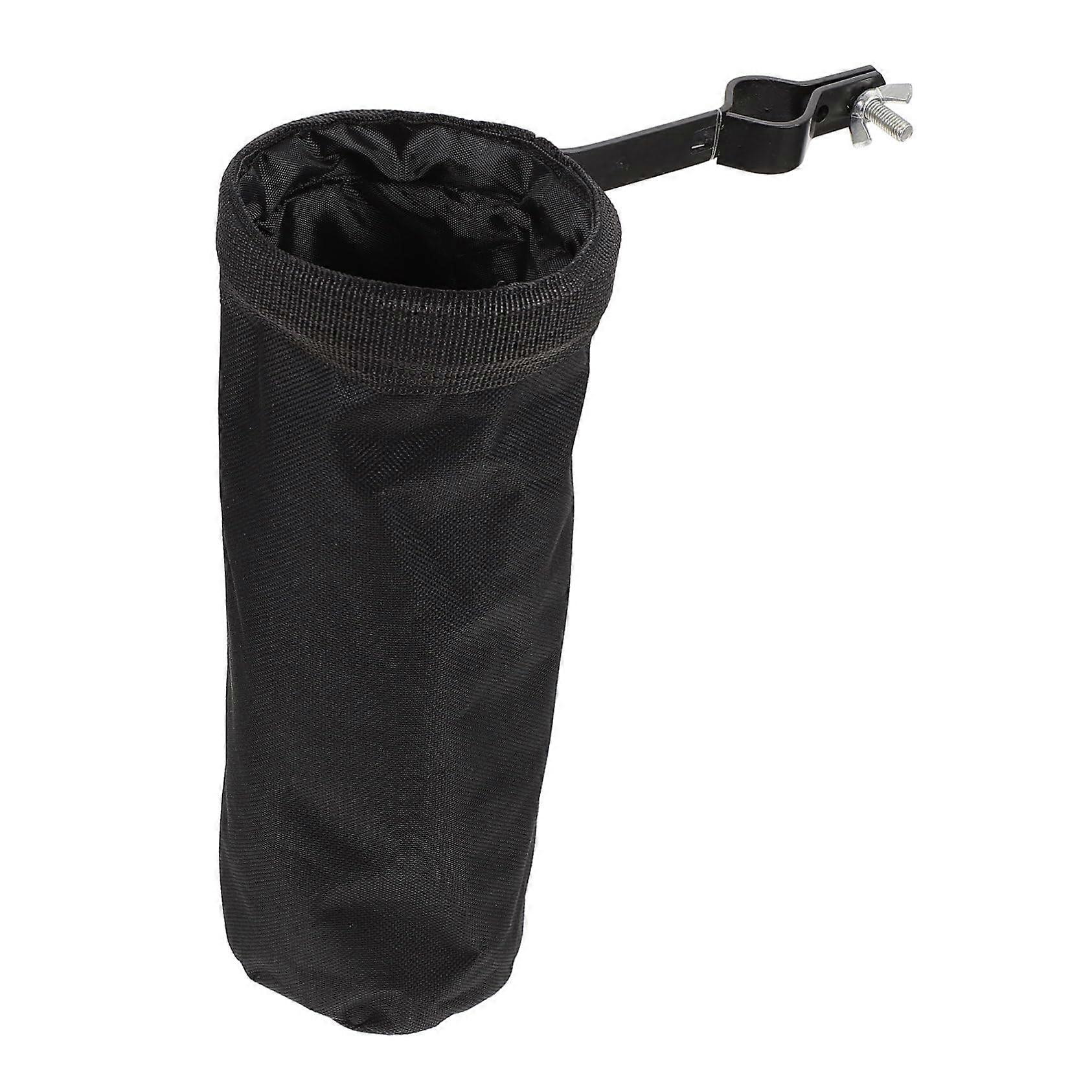 Drum Stick Holder with Durable Barrel Design, Black Drumstick Bag for Drummers and Quick Access Storage