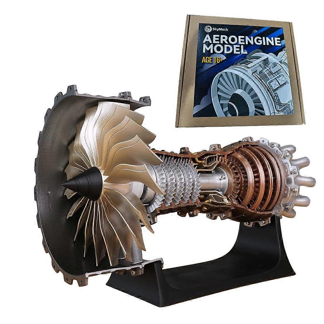 1/20 Scale Turbofan Engine Model Kit Transparent DIY Jet Engine for Display and Learning