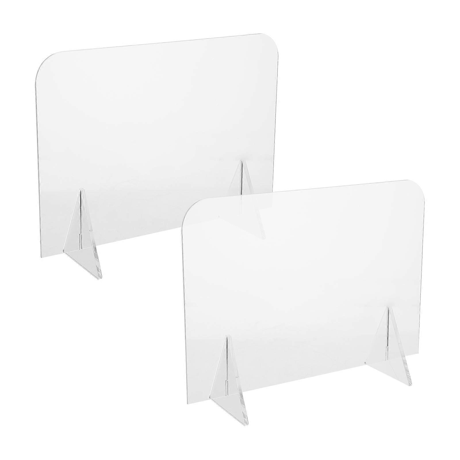 Desktop Memo Boards for Writing Use with 2Pcs Acrylic Clear Note Boards