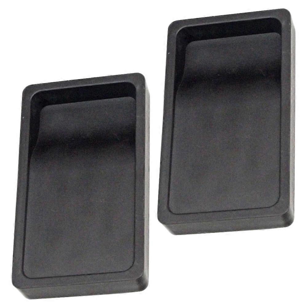 Portable Calligraphy Inkstones Two-Sided Function with 2Pcs Lightweight Inkstones Black