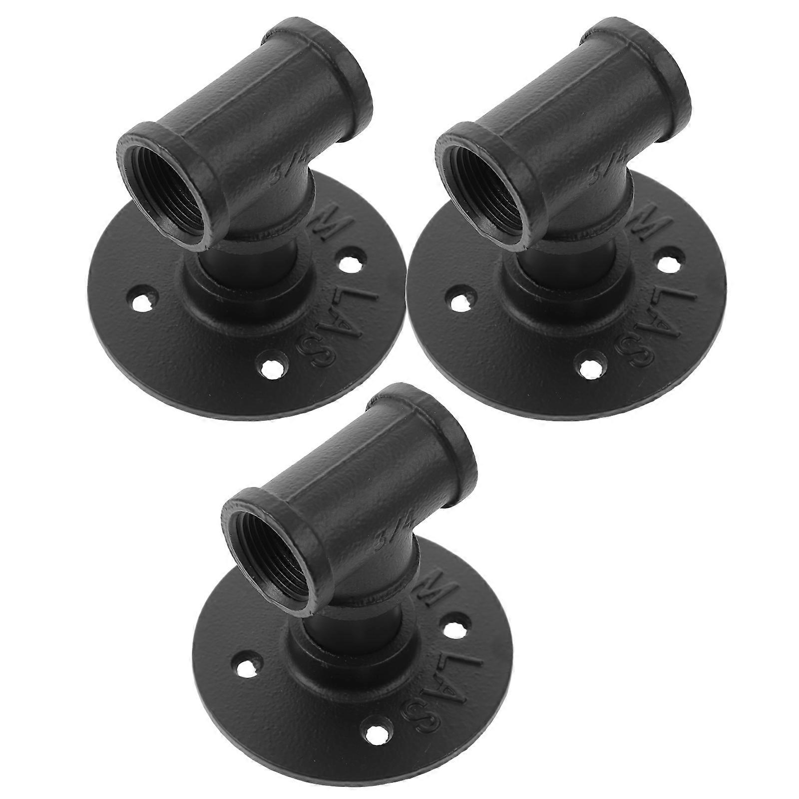 Black Iron Red Rack Decorative Holder 3Pcs Set