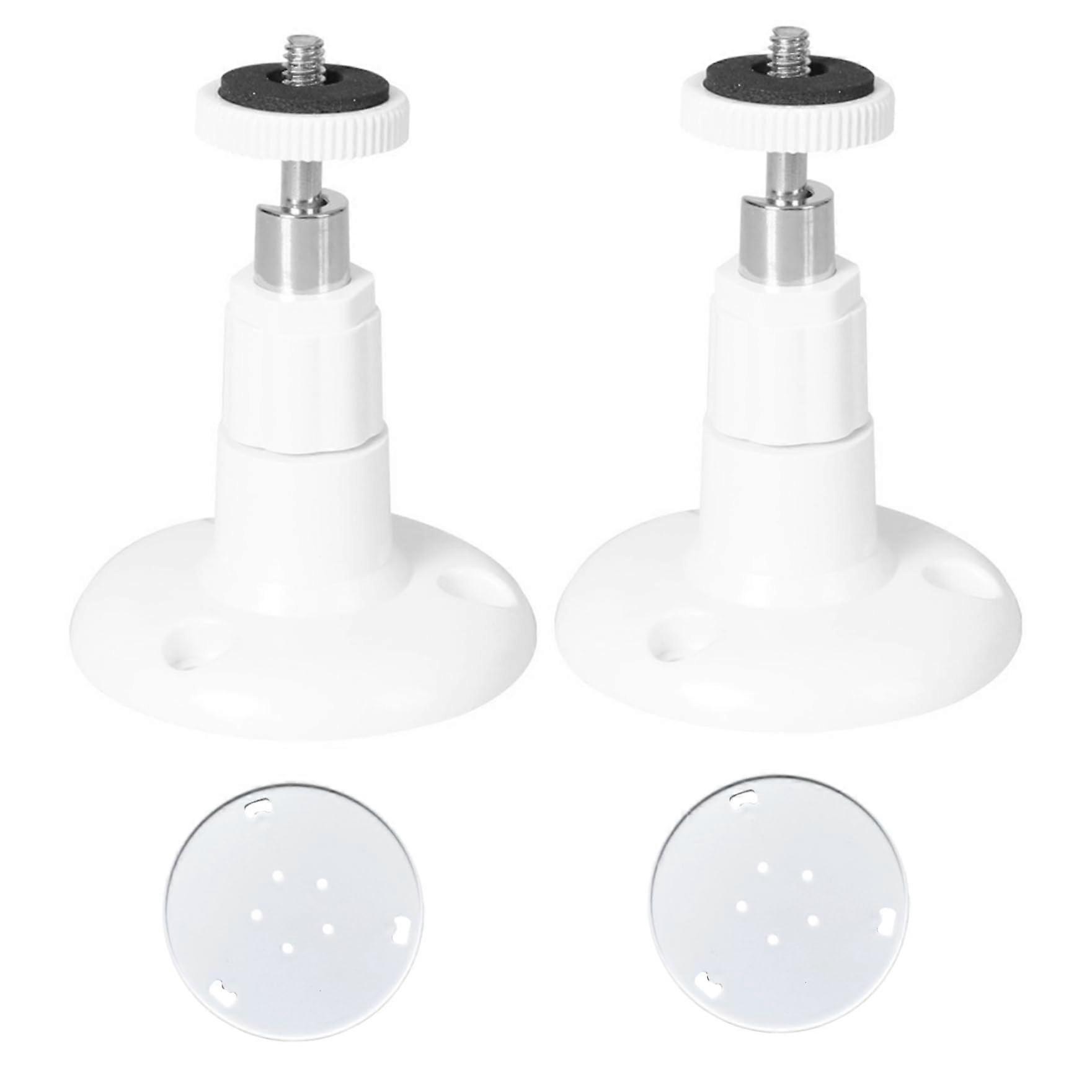 Security Camera Wall Mount, 360° Adjustable NoDrill Weatherproof Outdoor Camera Mount, 2Pcs Set