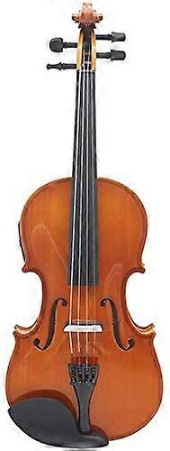 Beginner Acoustic Electric Violin Solid Wood with EQ for Practice and Performance, 2 Colors
