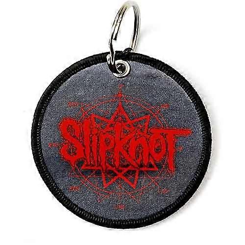 Slipknot Band Logo And Nonagram Double Side Patch Keyring