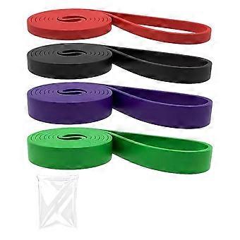 Conjunto de faixas de resistência para treino completo, ioga e musculação – Inclui tapete de cortiça, pesos, roda, correias e bolsa de transporte.