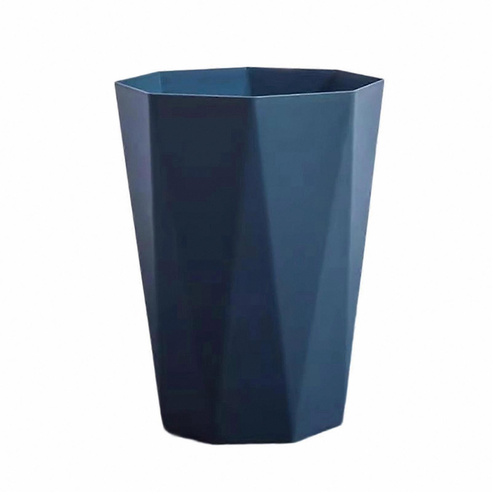 Compact Round Trash Can Lightweight Garbage Bin Simple Design for Home Office Use