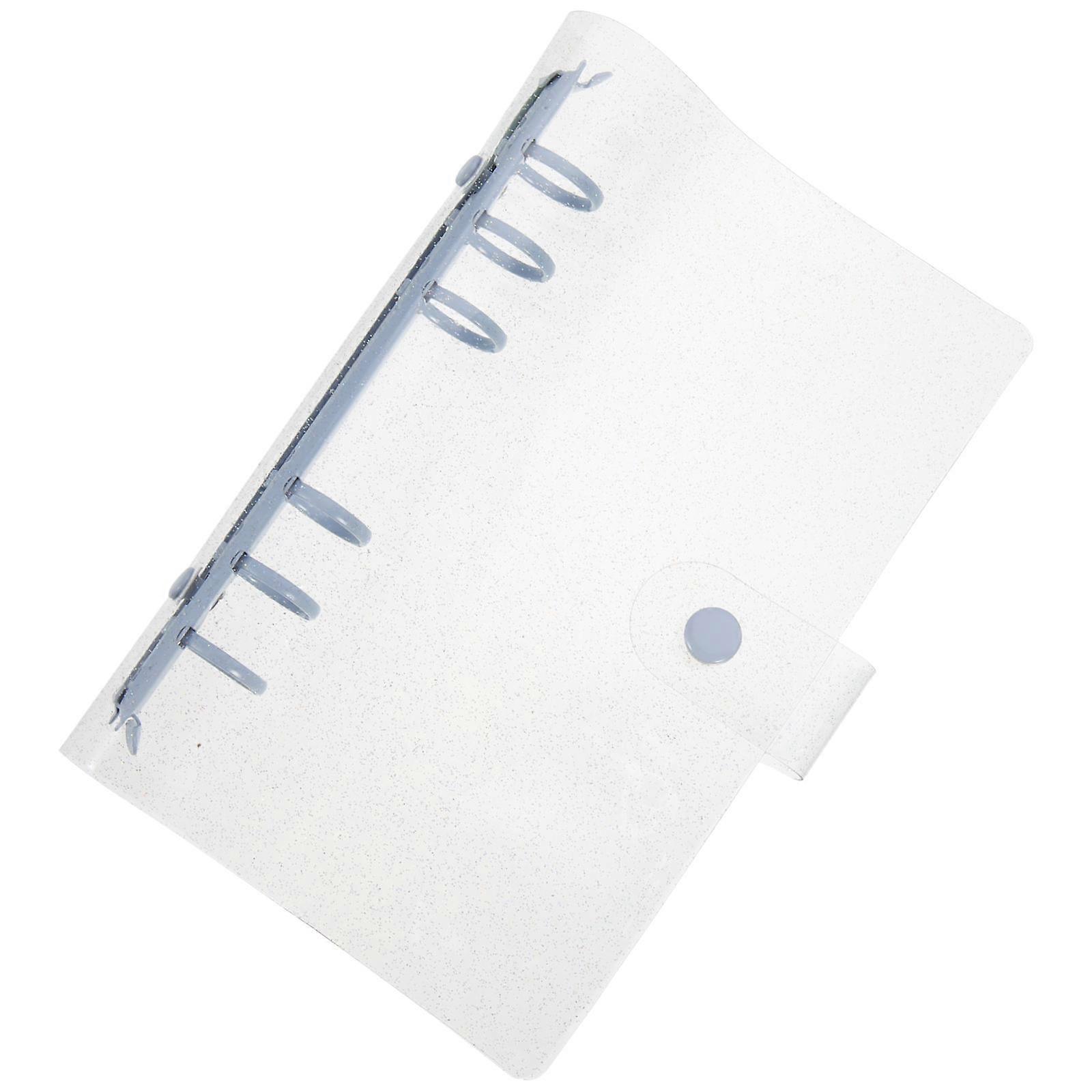 A6 Planner Binder Clear Binder for Storage Use Snap Button Lock