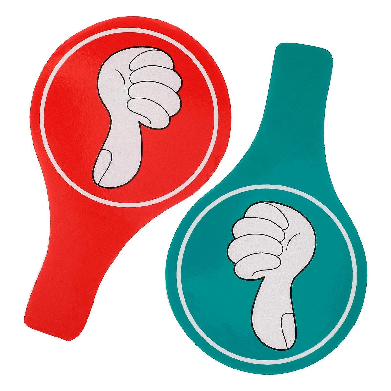 Portable Thumbs Up Thumb Down Voting Paddle for Classroom Use 1Set