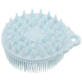 Silicone Body Scrubber for Exfoliation 2Pcs Blue Soft Shower Cleaning Brush