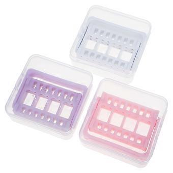 Nail Drill Storage Box for Home Use Containing 3Pcs Nail Grinding