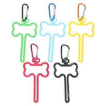 Hundekotbeutelclips für einfaches Tragen, 5 Stück robuste ABS-Kotbeutelhalter