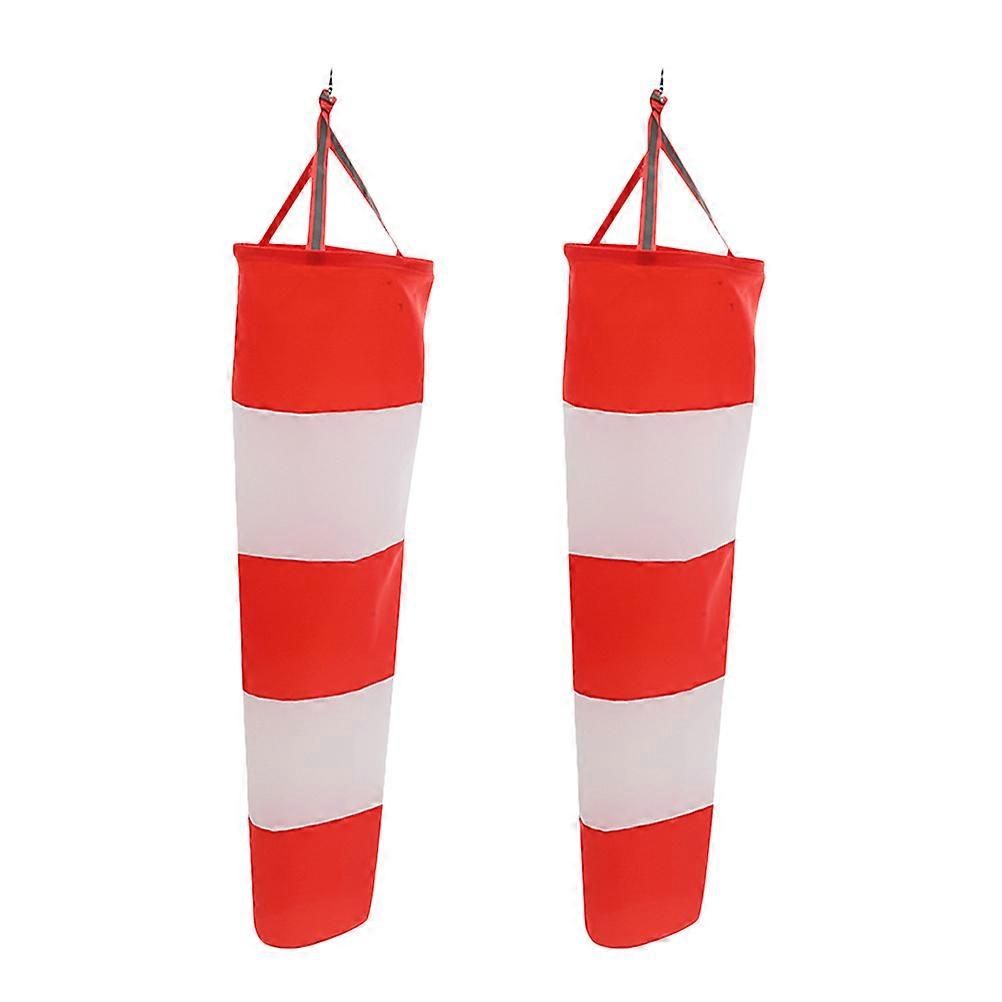 Multipurpose Waterproof Warning Flag Windsock for Outdoor 2Pcs Hanging