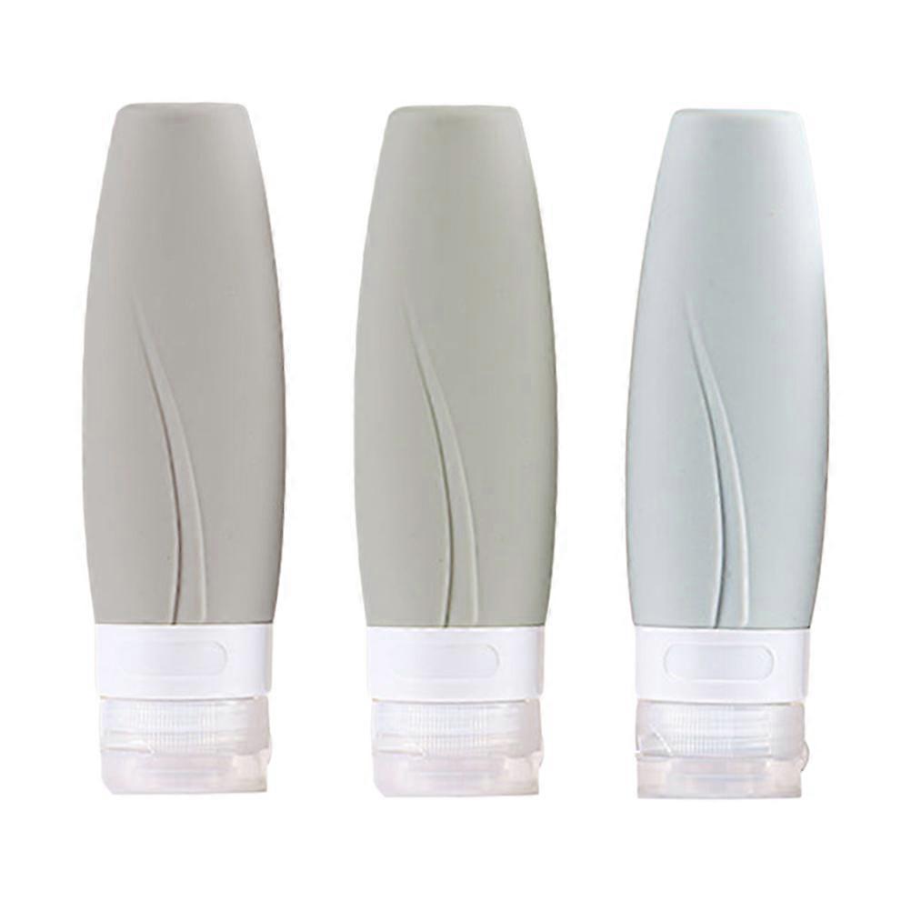Silicone Refillable Bottles for Storage with 3Pcs Subpackaging Bottles Assorted Color