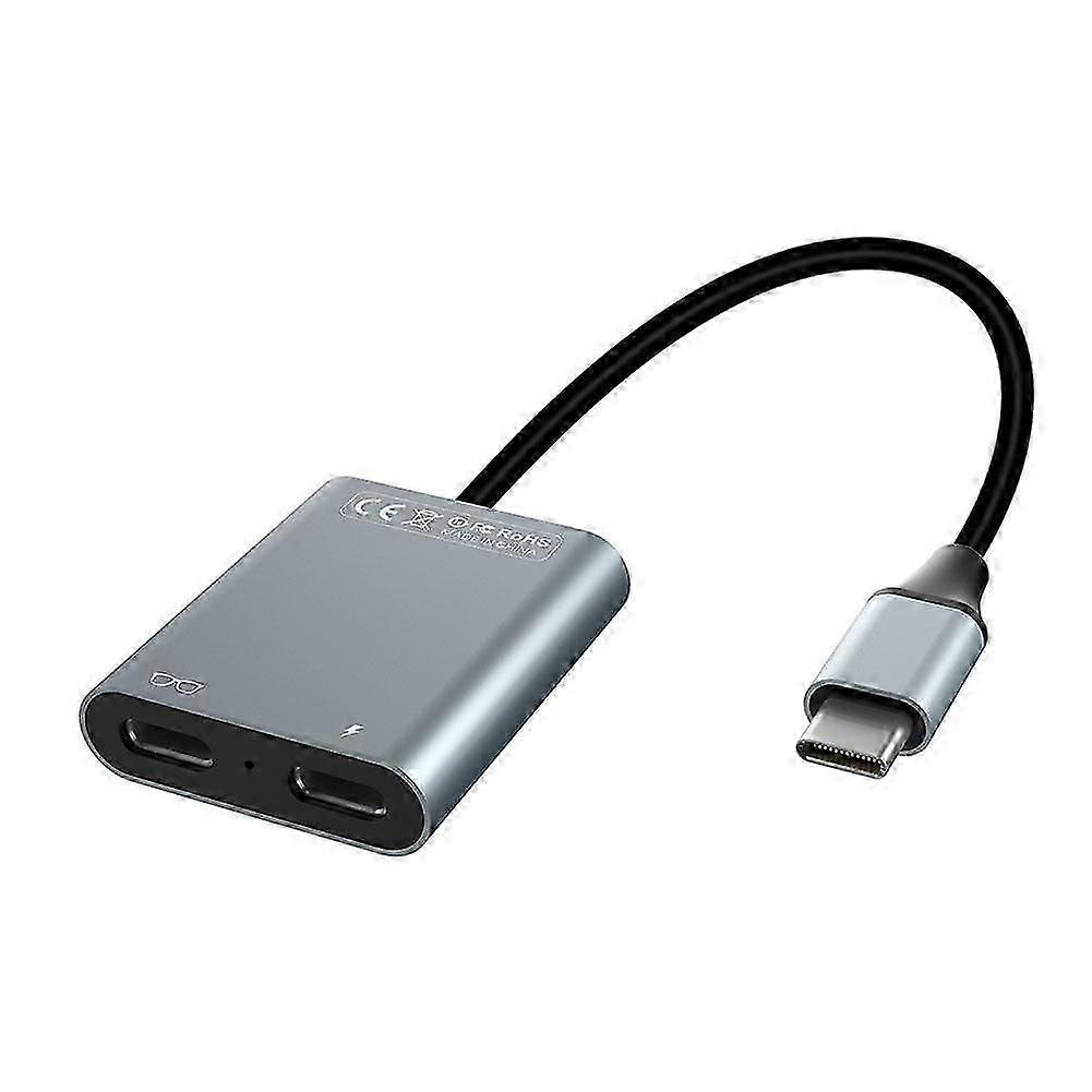 Docking station for AR glasses compatible with Thunderbird Air, Rokid, Xreal Air PD, 100W charging function, USB-C data transfer, plug & play
