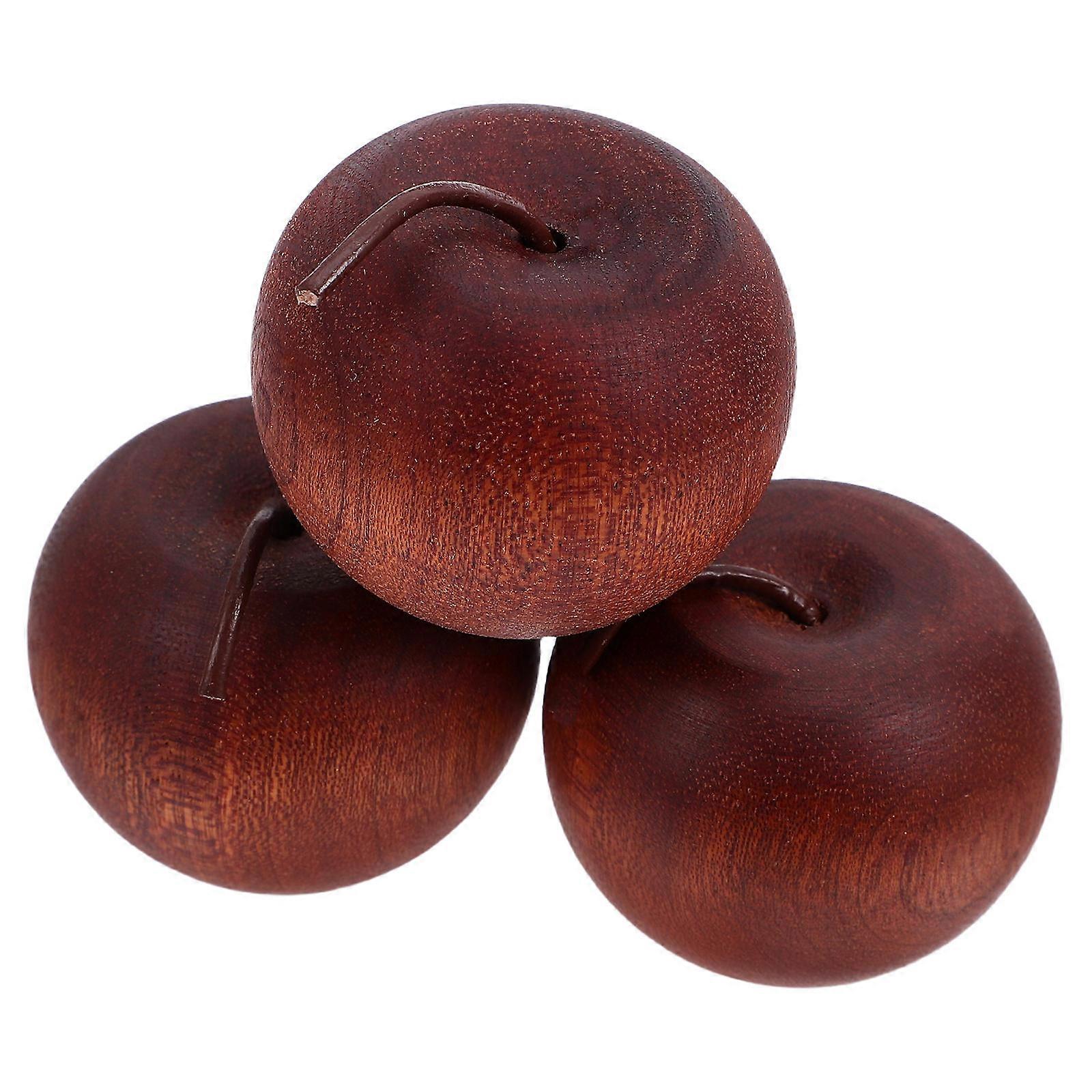 Light Brown Wood Aromatherapy Diffuser Ornament for Home Decor 3Pcs Set